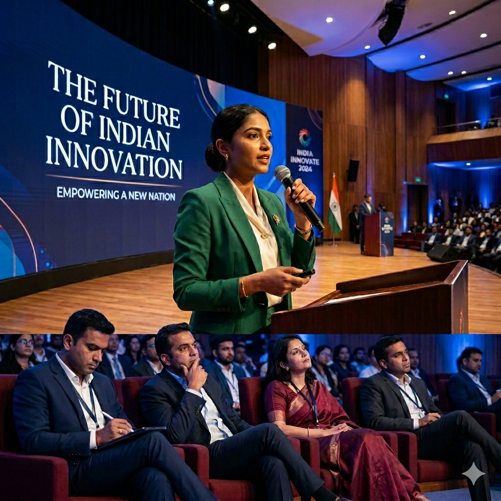 Successful Career — woman on stage